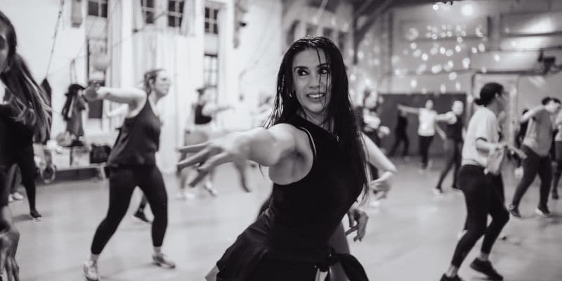 Ángela Alfaro en su estudio