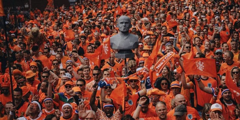 Afición holandesa en la Eurocopa 2024