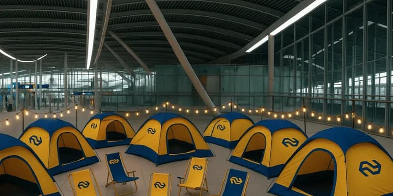 NS abre campamento para estudiantes en la estación de Utrecht