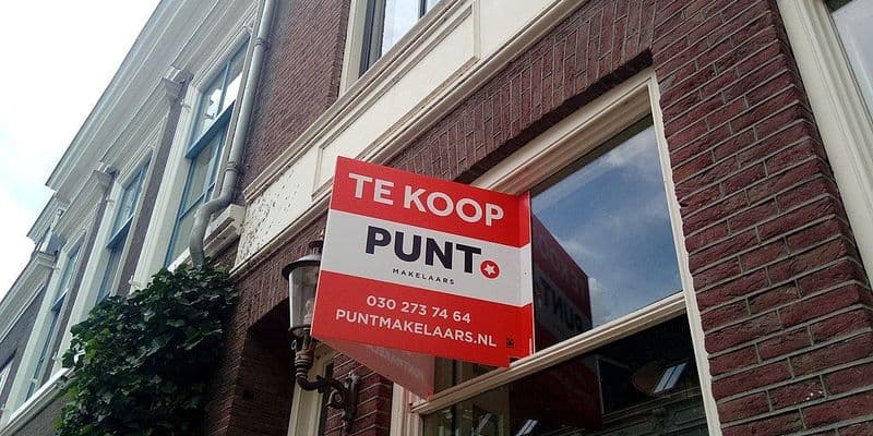 Cartel de venta ''Te Koop''