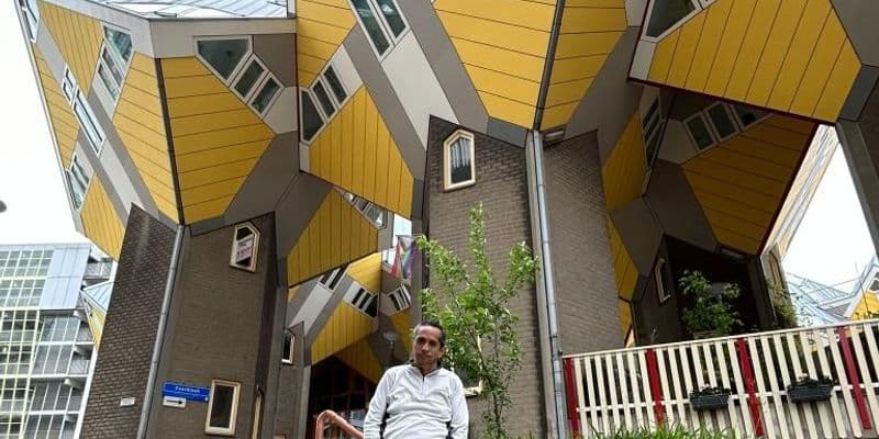 David en las casas cubo de Róterdam