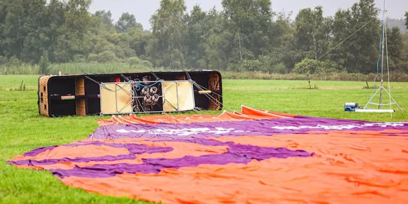 Globo aeroestático accidentado en Friesland
