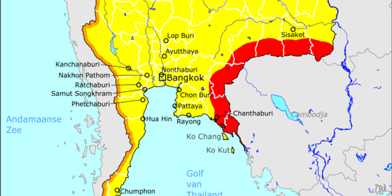 Países Bajos alerta Código Rojo de viaje para la frontera entre Tailandia y Camboya
