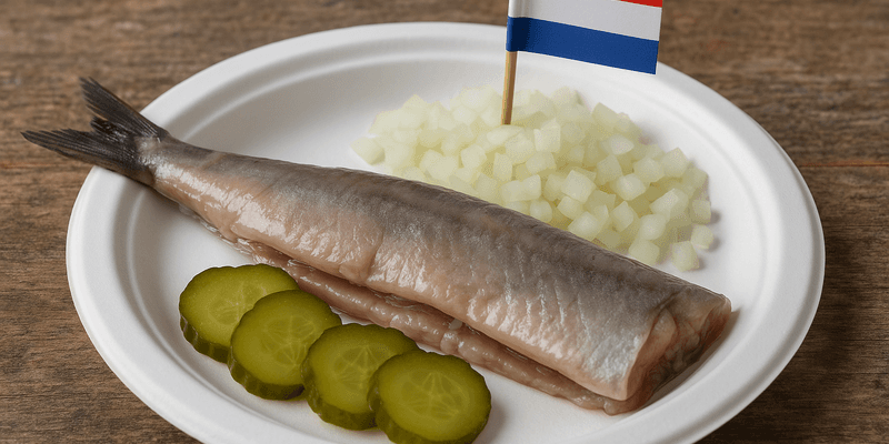 Plato de arenque holandés