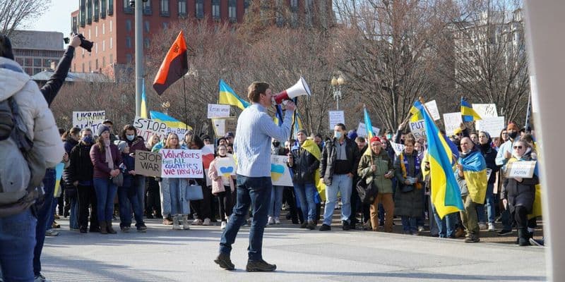Manifestación sobre Ucrania