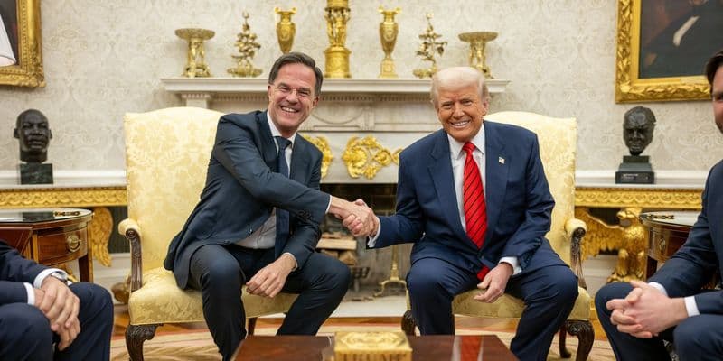 Mark Rutte y Donald Trump