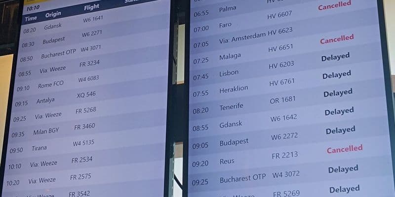 Fallo informático causa cancelaciones en vuelos del aeropuerto de Eindhoven
